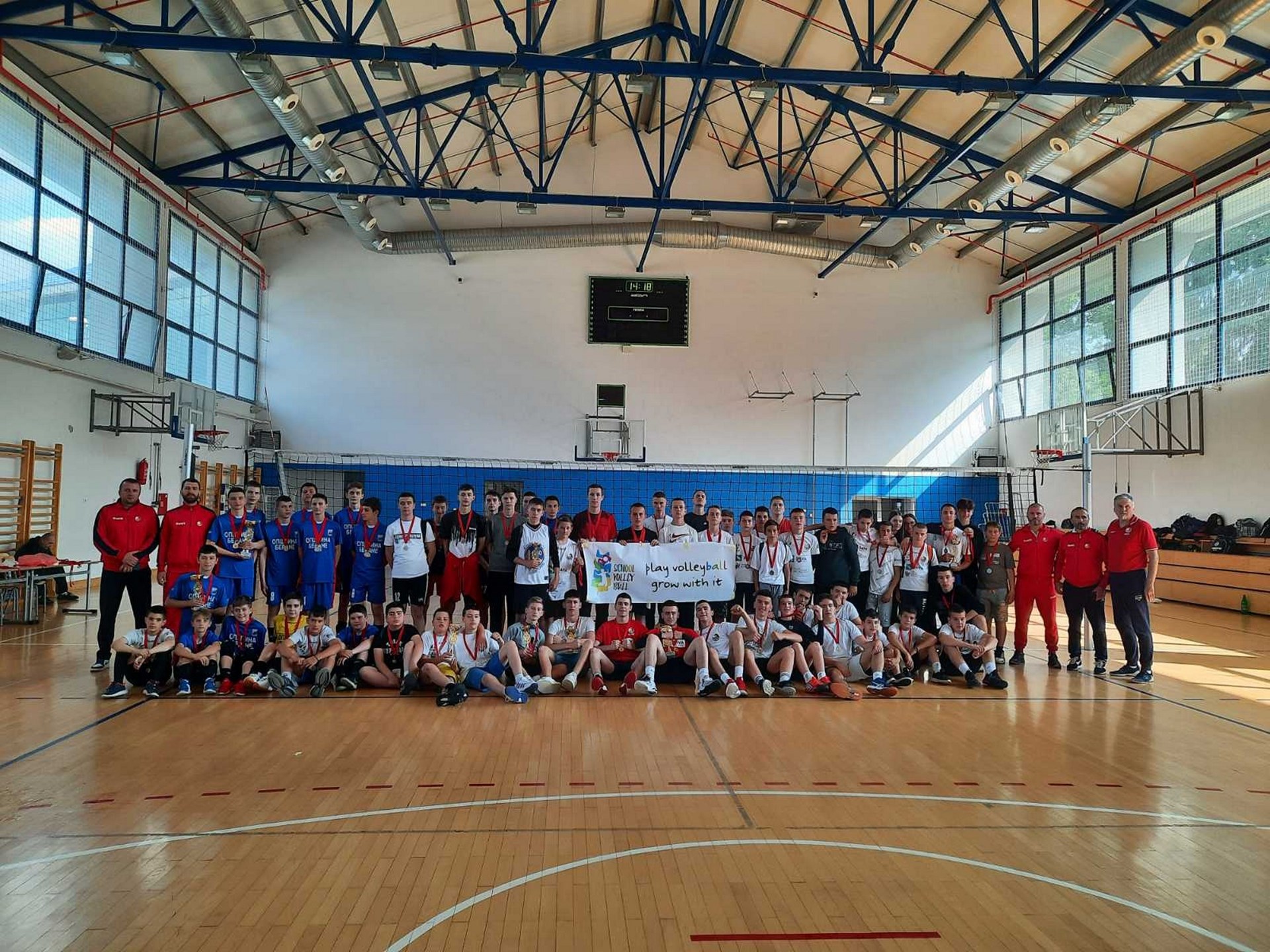 Final act of Free Volleyball School involves 60 young boys from across Montenegro